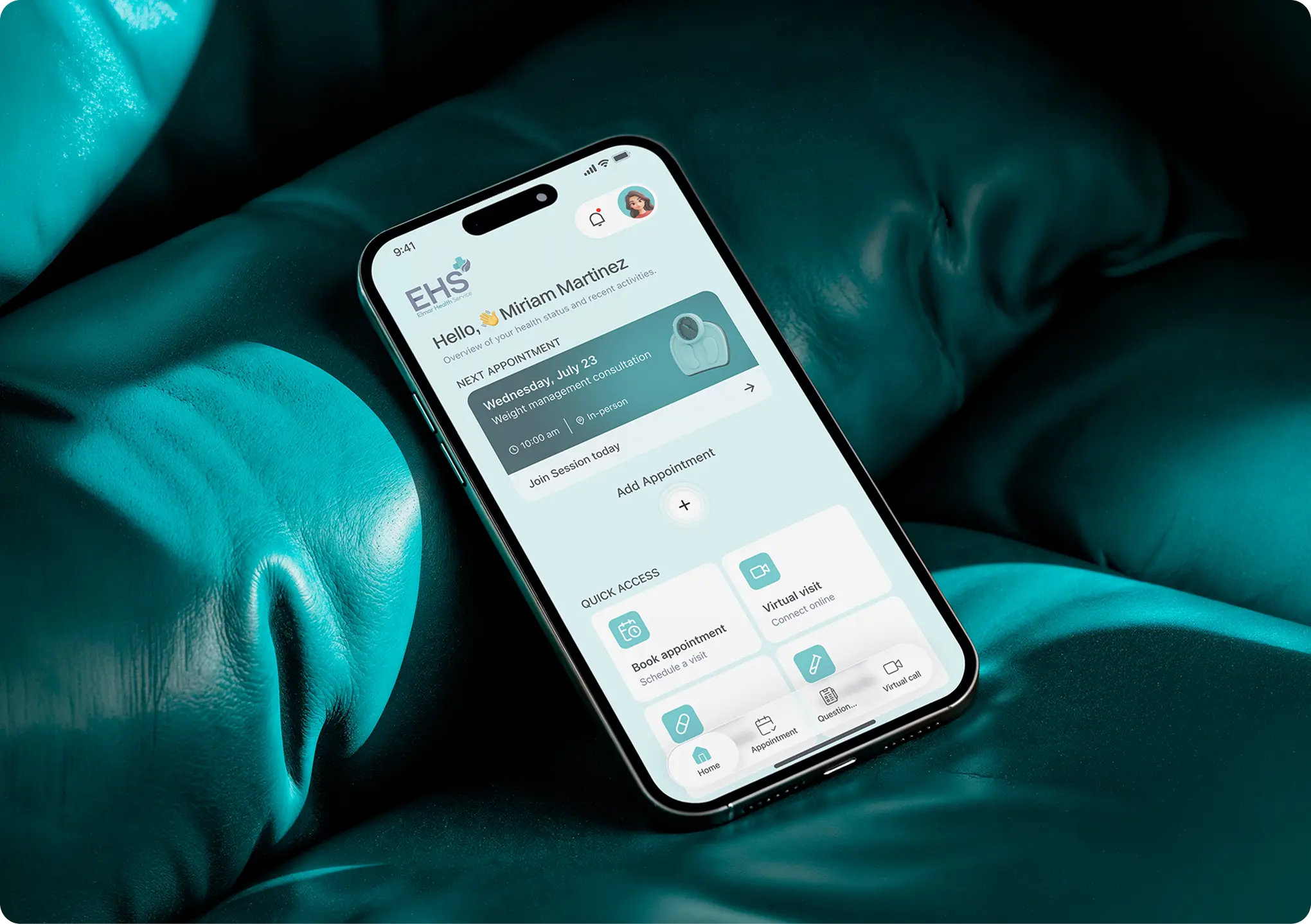 Elmar Health Service Mockup 4